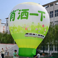 Ballon à air chaud gonflable personnalisé, grand et lumineux, pouvant être utilisé pour la décoration d'événements, la publicité et la décoration des centres commerciaux