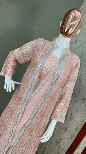 ชุดแต่งกายพื้นเมืองสำหรับผู้หญิงผ้าส่าหรีผ้าไหมผ้าแพรลายปักสำหรับใส่ทำงานส่าหรีหิน - Product Image 2