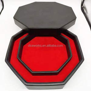 Bandeja de Dados Grande de Cuero PU Personalizada para Juegos de Mesa DND, Accesorio Octagonal para Dados - Product Image 3