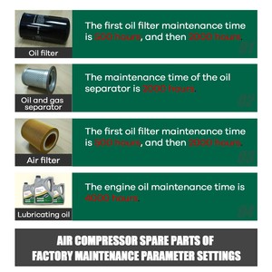 Bộ tách dầu/khí + Bộ lọc không khí + Bộ lọc dầu 15-20hp Bộ phận bảo dưỡng máy nén khí trục vít - Product Image 6