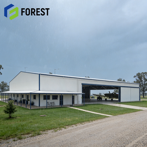 Hangar d'avion en structure métallique durable sur mesure, assemblage facile pour avion privé, directement de l'usine - Product Image 1