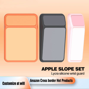 Custom Color High Quality Slope Design Thick Wrist Ergonomic <b>Mouse</b> Pad <b>Keyboard</b> <b>Mouse</b> Wrist Rest Support <b>Combo</b> for Computer Desk - Product Image 2