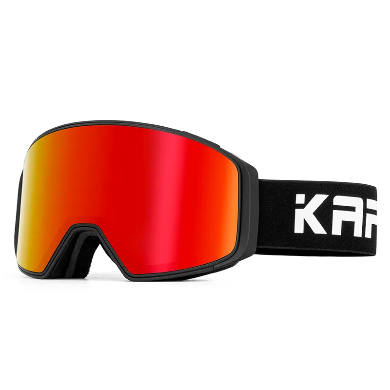 KAPVOE Lentille magnétique en verre optique Double couche anti-buée Lunettes de ski Skateboard Snowboard Lunettes de protection UV400