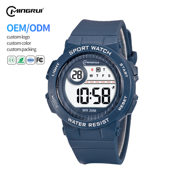 Mingrui 8212L Tennger Lady Sport Digital Watch 30 Meters Waterproof Alarm 42mm Chronograph Diver