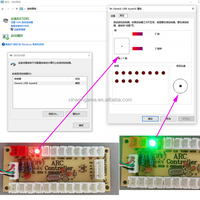 Kit de Joystick Arcade XINWA con Cero Retraso, Set DIY para 2 Jugadores, Botón Turbo para PC, Placa Codificadora USB de 8 Vías, Caja de Juego para Gabinete Pandora
