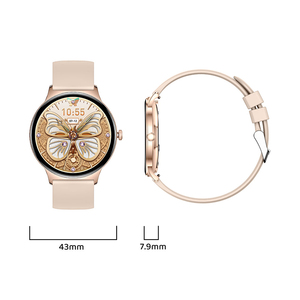 <span class=keywords><strong>Montre</strong></span> connectée ultra-fine V89 pour femmes, écran AMOLED de 1,43 pouce, bracelet en silicone, cadrans personnalisés, suivi de la forme physique, appels, messages - Product Image 6