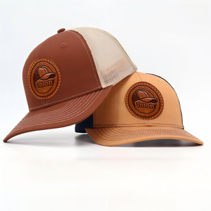 Individuelles Logo Outdoor Hochwertige Leder-Patches mit Geringer Mindestbestellmenge Richardson Leder-Mesh-Caps 6-Panel 112 <span class=keywords><strong>Rucker</strong></span> Hüte - Product Image 1