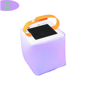 <b>Camping</b> <b>Lantern</b> Solar Powered Waterproof <b>LED</b> Light Outdoor <b>Camping</b> Plastic Rechargeable Warm White - Product Image 5