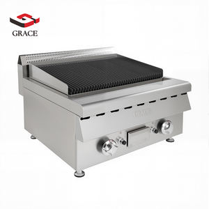 High-Efficiency Street Food <b>Grill</b>, Commercial Lava Rock Gas <b>Grill</b> for Skewers, Meat & Vegetables | Fast Serving Design - Product Image 4