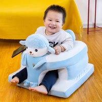 Siège de soutien pour bébé au design éléphant mignon, canapé/chaise, peluche douce en forme d'animal, chaise d'apprentissage pour bébé
