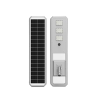 Lampadaires solaires LED pour autoroute en aluminium étanches IP66, panneau PV monocristallin 100W pour routes et parkings, certifiés CE