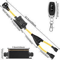 Nuevo para 2026: Enchufe Inalámbrico de Doble Puerto AC 110V/220V/250V 20A con Control Remoto RF433MHz para Control de Iluminación