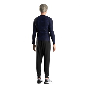 Vêtements de sport pour hommes, design tendance, sans marque, t-shirt de sport à manches longues, compression, pour la salle de sport - Product Image 5