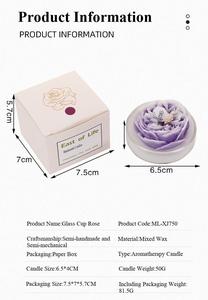 เทียนหอมรูปดอกโบตั๋นของขวัญวาเลนไทน์ XS0261กลิ่นหอมแบบคลาสสิกของตกแต่งบ้านของตกแต่งงานแต่งงาน - Product Image 3