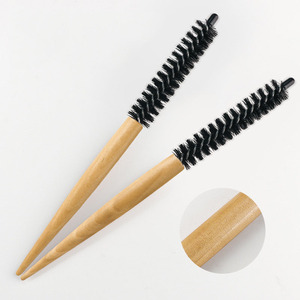 Brosse à <span class=keywords><strong>cheveux</strong></span> ronde professionnelle <span class=keywords><strong>de</strong></span> petite taille, mini brosse à <span class=keywords><strong>cheveux</strong></span> en bois, brosse à <span class=keywords><strong>cheveux</strong></span> pour le coiffage des racines, pour usage personnel, à <span class=keywords><strong>domicile</strong></span>, en salon ou en voyage - Product Image 2