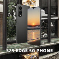 Harga Pabrik S25 Edge 5G LTE 16GB+1TB HD Octa Core Smartphone Android 14 Versi Global Gaming Unlocked Kamera 108MP Pengisian Cepat 65W