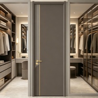 Puerta Interior de Polímero con Acabado Moderno Senji para Dormitorio, Habitación de Invitados, Cocina, Apartamento - Tamaño y Grosor Personalizables, Garantía de 3 Años