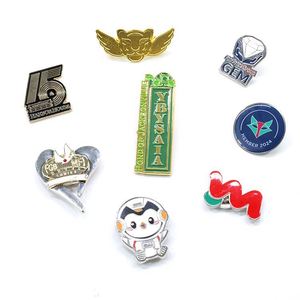 Pins de Solapa de Metal Esmaltado de Alta Calidad, Diseño Personalizado, Estilo Vintage, Color Plateado y Negro, para Chicas - Product Image 4