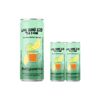 Cóctel de Proteína con Sabor a Té Helado Long Island, 10% ABV, Bebida Alcohólica Enlatada con Proteína de Suero, Botella Elegante de 330 ml, Venta al Por Mayor