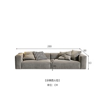 Uxury-muebles de sala de estar, juego de sofá pequeño y grande de 2023 L.