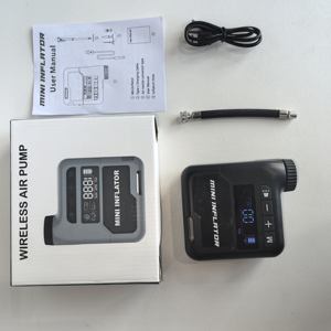 מיני אופני אוויר מדחס צמיג דיגיטלי אלחוטי עבור כדורי אופניים צמיגים אוטומטי לעצור בנק כוח משאבת אוויר ניידת - Product Image 2