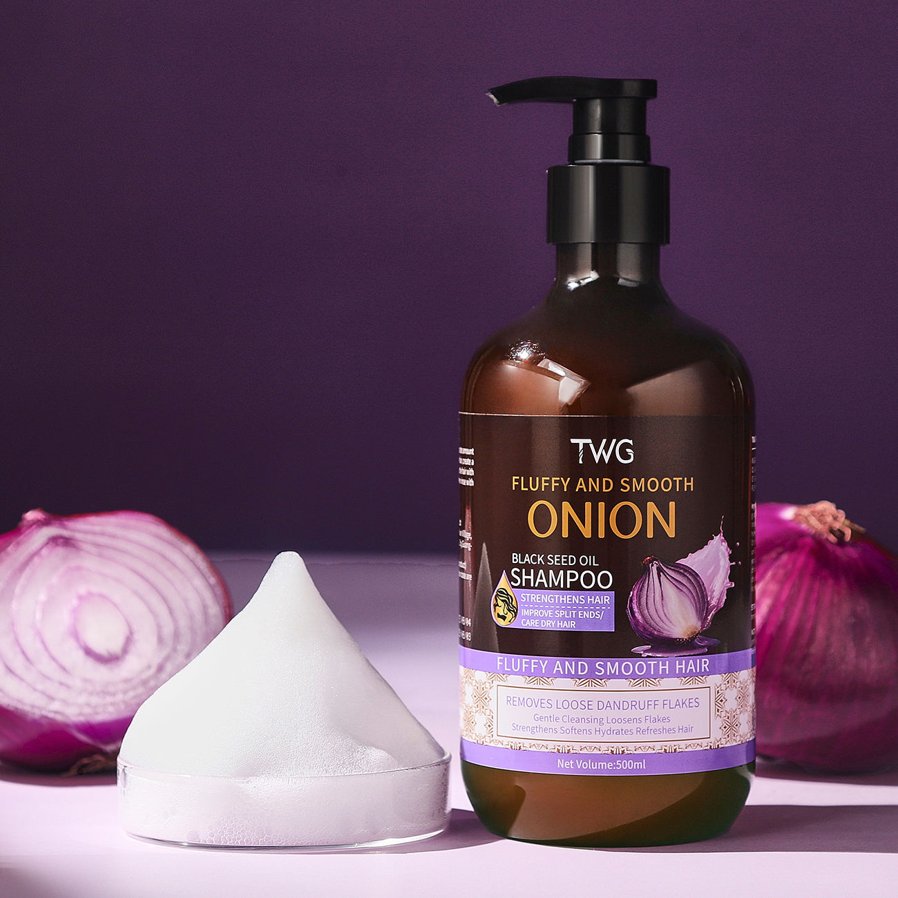 5919 TWG Red Onion Black Seed Oil Fluffy Shampoo 500ml