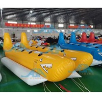 Bateau banane gonflable de haute qualité, tractable, pour jeux aquatiques d'été