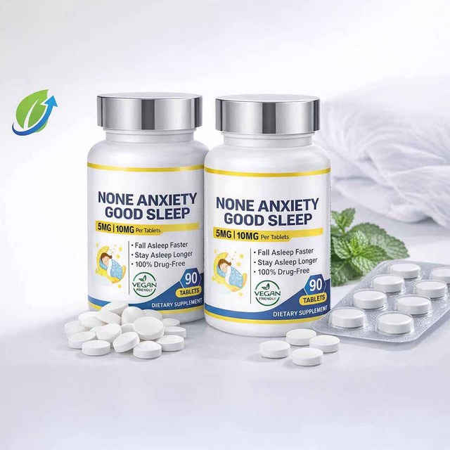 Wholesale Private Label Natural Melatonin Sleep Support Tablets for Adult Calm Relaxation Nighttime Wellness OEM ODM Custom
