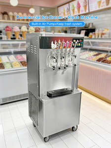 เครื่องทำไอศกรีมนุ่มเชิงพาณิชย์ 8 โปรแกรม หน้าจอสัมผัส 5 นิ้ว สำหรับทำโยเกิร์ตแช่แข็ง อาซาอิโบวล์ เชค น้ำแข็งไส ค็อกเทลแช่แข็ง และสมูทตี้ - Product Image 4