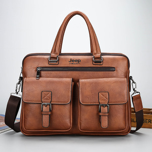 Mayorista Unisex PU Cuero Hombres Bolso <span class=keywords><strong>de</strong></span> negocios Laptop Bag <span class=keywords><strong>Maleta</strong></span> para hombres <span class=keywords><strong>de</strong></span> negocios Bolso suave Bolsa <span class=keywords><strong>de</strong></span> mensajero - Product Image 1