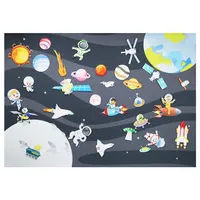Unieke Vilt Drukke Rustig Board Set Vilt Zonnestelsel Planeet Drukke Board Voor Kids Toys Vilt Board Andere Educatief Speelgoed outer Space