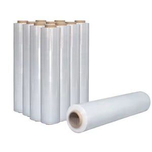 Industrial Pallet Stretch Film <b>Roll</b> Soft PE Material for Packaging Shipping , Manufacturer Factory Price Shrink Wrap - Product Image 4
