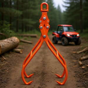 Pinza para troncos de madera de 4 garras, 28 pulgadas, diseño de garras de águila, capacidad de 2205 lb para tractores y vehículos todoterreno - Product Image 2