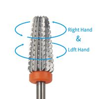 Jeux de forets Fraise professionnelle personnalisée en acier au tungstène Forets à ongles pour les soins de manucure et de pédicure