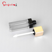 Tubes de gloss à lèvres vides de luxe de 5 ml, prix bas, logo personnalisé, emballage de gloss à lèvres en plastique, tube cosmétique, sérigraphie