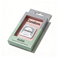 Scatola di Cartone Ondulato Premium Personalizzata con Logo Stampato per Confezione Regalo di Preservativi Maschili per Uso Intimo
