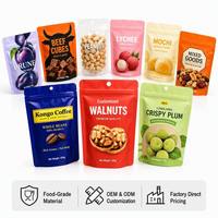 Op maat gemaakte voedselverpakkingen, staande pouches, OEM, ODM, groothandel, koffie, snacks, dierenvoer, thee, noten, aluminiumfolie, ritssluiting, rechtstreeks van de fabriek