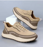 Chaussures de marche décontractées pour hommes Hongyan, nouvelles, en PU imperméable, ultra légères, absorbant les chocs, à semelle souple
