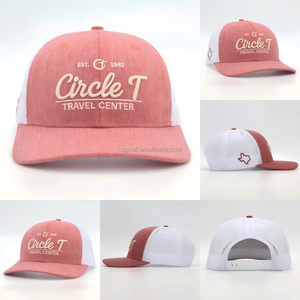 Casquette Trucker Homme Personnalisée OEM, en Maille, Broderie 3D, Logo Patch Cuir, Vierge, Type Baseball Dad Cap, 6 Panneaux, Modèle Richardson 112 - Product Image 3