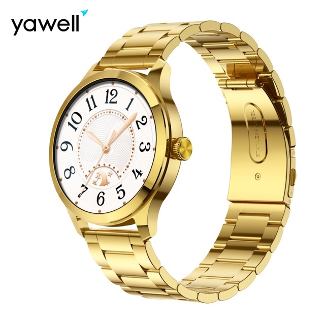 Yawell Smart Watch OEM/ODM Manufacturer 1.32" AMOLED Touchscreen 3ATM Waterproof Male BT Calling Stainless Steel Smart Watch