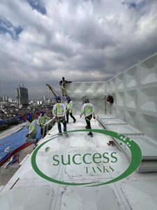 Giá sản xuất bồn nước uống hình chữ nhật bằng nhựa FRP GRP SMC sợi thủy tinh giá rẻ, dung tích 1000, 10000, 100000 lít/gallon - Product Image 6