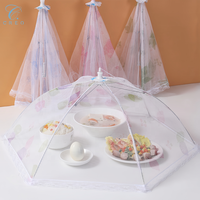 Tente de protection pour plats en maille respirante pliable, anti-mouches, réutilisable, légère, anti-adhésive, sans danger pour les aliments, couvre-table de cuisine