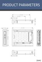Custodia Hdd 2.5 Sata Hdd supporto in lega di alluminio hot swap con serratura a chiave per la sicurezza