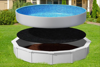 15FT Runde Schwimmbadmatte aus verdicktem Polyester – Atmungsaktive, formbeständige und verschleißfeste Poolmatte für Aufstellpools – Großhandelslieferant