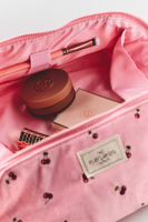 Sacs de créateur floraux, sac à roulettes matelassé, grande capacité, trousse de toilette avec porte-brosse intégré