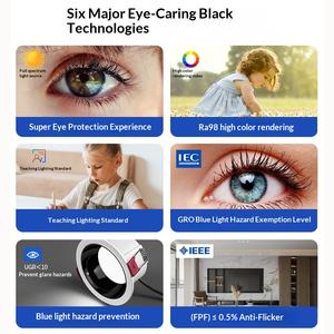 Downlight LED Ultrafino de 7.8cm de Apertura, Control por Sensor, Temperatura de Color 3000K-6000K, Antideslumbrante para Techos de Salas de Estar y Uso Doméstico - Product Image 4