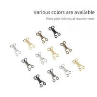 Gold BH Haken und Eye Tape Schnalle BH Strap Connector Clips Dessous Hardware Adjuster Schnalle