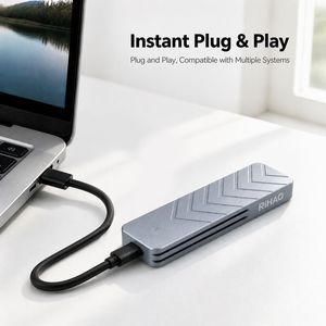 Boîtier SSD NVMe M.2 10 Gbps USB 3.1 avec contrôleur RTL9210 en alliage d'aluminium, boîtier externe pour <span class=keywords><strong>disque</strong></span> <span class=keywords><strong>dur</strong></span>, logo personnalisé pour PC portable - Product Image 4