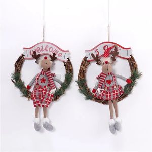 Whimsical Plush Reindeer Set 2pc Wearing Scarf & <b>Boots</b> Perfect <b>Winter</b> Holiday Desktop Ornament - Product Image 2