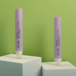 Grosir cetakan kustom 10ML 20ML tabung kosmetik plastik kosong ungu ramping untuk esensi kemasan Remas untuk Toning kulit - Product Image 6